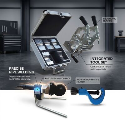 Hot Melt 200mm Manual HDPE Pipe Butt Welder | Thermoplastic Fusion