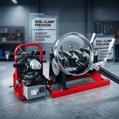Hot Melt 200mm Manual HDPE Pipe Butt Welder | Thermoplastic Fusion