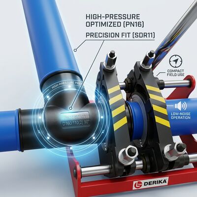 Thermofusion Hydraulic Butt Welder PP PE PVDF 63-200mm