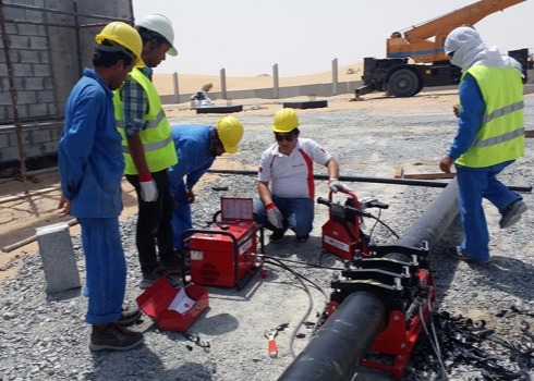 ISO সার্টিফিকেশন 250MM HDPE বাট ফিউশন ওয়েল্ডিং থার্মোফিউশন 6.3Mpa